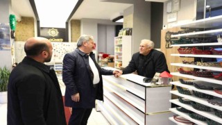 Başkan Palancıoğlu çarşı esnafını ziyaret etti