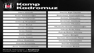 Beşiktaşın Hatayspor maçı kamp kadrosu belli oldu