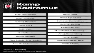 Beşiktaşın Lugano maçı kamp kadrosu açıklandı