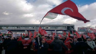 Binlerce vatandaş Filistin için yürüdü