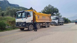 Bodrumda hafriyat kamyonlarına sıkı denetim
