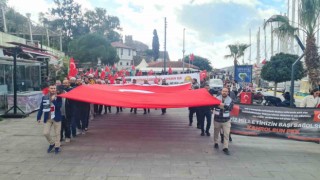 Bodrumda İsrail protestosu