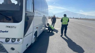 Bolvadinde kış lastiği denetimi
