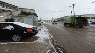 Çelikhan ilçesinde kar yağışı başladı