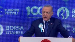 Cumhurbaşkanı Erdoğan: "Borsayı hedef alanlara fırsat vermeyeceğiz"