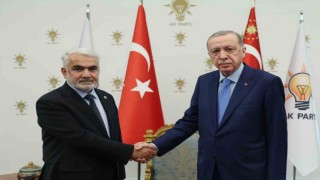 Cumhurbaşkanı Erdoğan, HÜDA PAR Genel Başkanı Yapıcıoğlunu kabul etti