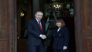 Cumhurbaşkanı Erdoğan, Yunanistan Cumhurbaşkanı Sakellaropoulou ile görüştü