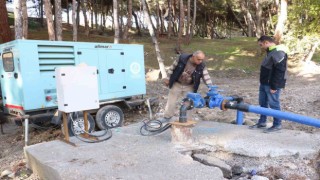 Demircinin 1,5 kilometrelik içme suyu terfi hattı tamamlandı