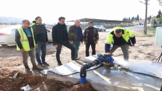 Demircinin içme suyu terfi hattı çalışmaları tamamlandı