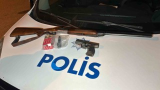 Denetimde tabanca ve tüfek ele geçirildi