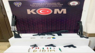 Didimde çok sayıda uyuşturucu ve silah ele geçirildi