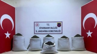 Diyarbakırda 123 kilogram esrar ele geçirildi