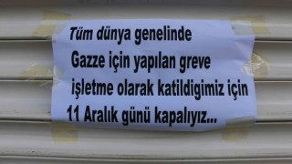 Diyarbakırda kepenkler Gazze için kapandı
