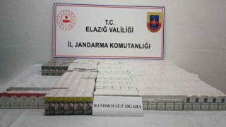 Elazığda 2 bin 100 paket kaçak sigara ele geçildi