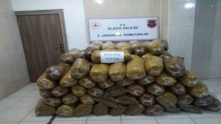 Elazığda 380 kilo kıyılmış tütün ele geçirildi