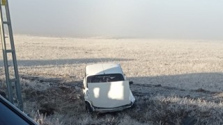 Elazığda gizli buzlanma kazaya neden oldu, 1 kişi yaralandı