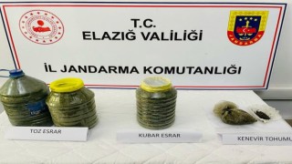 Elazığda toprağa gömülü vaziyette 14 kilo esrar ele geçirildi