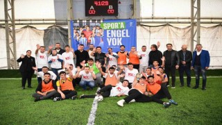 Engellerin engel olmadığı futbol maçı Tuzlada oynandı