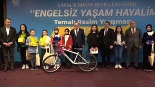 Engelsiz Yaşam Hayalim resim yarışmasının kazananları ödüllerini aldı