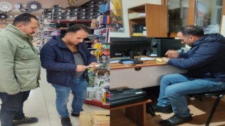 Erzincanda iş yerlerine yönelik ücretli poşet denetimi yapıldı
