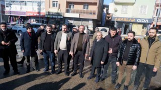 Erzurumda gaziler ve şehit aileleri DEM binası önünde basın açıklaması yaptı