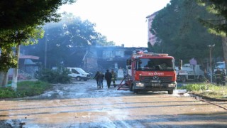 Eski devlet hastanesinde çıkan yangında 20 saat geride kaldı