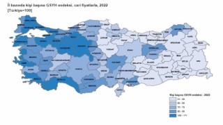 Eskişehirde 2022 yılı GSYH 11 bin 62 dolar oldu