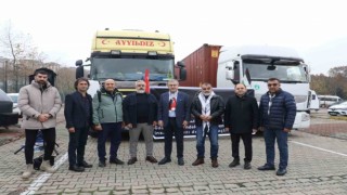 Eyüpsultandan Filistine 9 yardım tırı