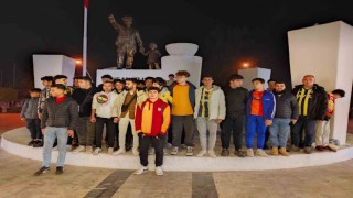 Fethiyede Fenerbahçe ve Galatasaray taraftarları Suudi Arabistana tepki gösterdi