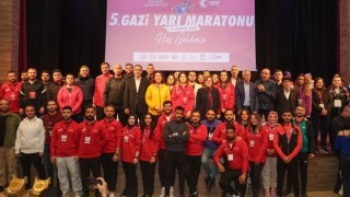 Gaziantep’te 5. Gazi Yarı Maratonu’nun ödülleri sahiplerini buldu