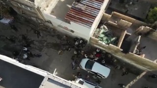 Gaziantepte film sahnelerini aratmayan operasyon dron kamerasında