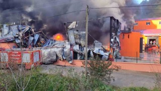 Giresunda balık tesisinde yangın