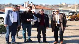 Hacılarda yol çalışmaları tüm hızıyla sürüyor