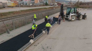 Hastane yoluna yeni bisiklet yolu