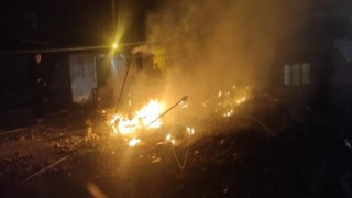 Hatayda çadırda yangın çıktı