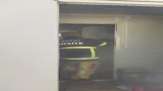 Hatayda konteyner da yangın çıktı
