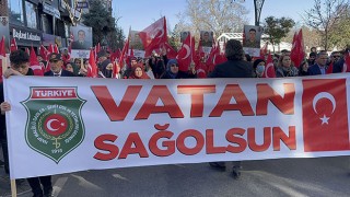Isparta’da teröre lanet yürüyüşü düzenlendi