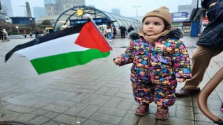 İsrailin Gazzeye yönelik saldırıları Polonyada protesto edildi