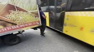 İstanbulda ölümden kıl payı kurtuluş kamerada
