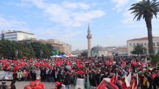 İzmirliler Filistine destek için yürüdü