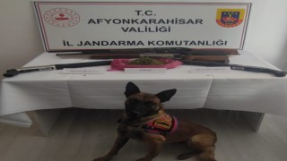 Jandarma baskın yaptığı evde 155 gram esrar ve 2 ruhsatsız av tüfeği ele geçirdi