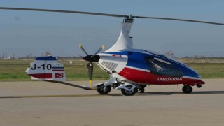 Jandarma zeytinlikleri gyrocopter ile korunuyor