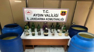 Jandarmanın operasyonunda bin 550 litre sahte şarap ele geçirildi