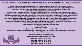 Kadın Muhtarlar Akademisi başlıyor