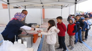 Kahramanmaraşta öğrencilere çorba ikramı
