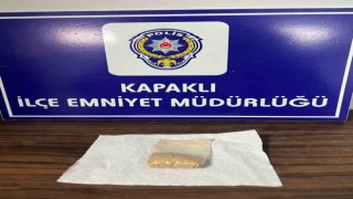 Kapaklıda bir şahsın üzerinde eroin ele geçirildi
