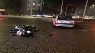 Karabükte motosikletle otomobil çarpıştı: 1 yaralı