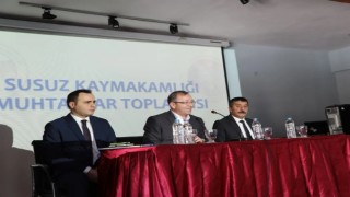 Kars Valisi Polat, Susuzda muhtarlarla buluştu
