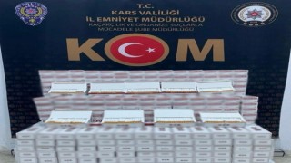 Karsta 61 bin 400 makaron ele geçirildi