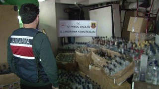 Kartalda jandarma ekipleri 5 bin 750 litre sahte alkol ele geçirdi